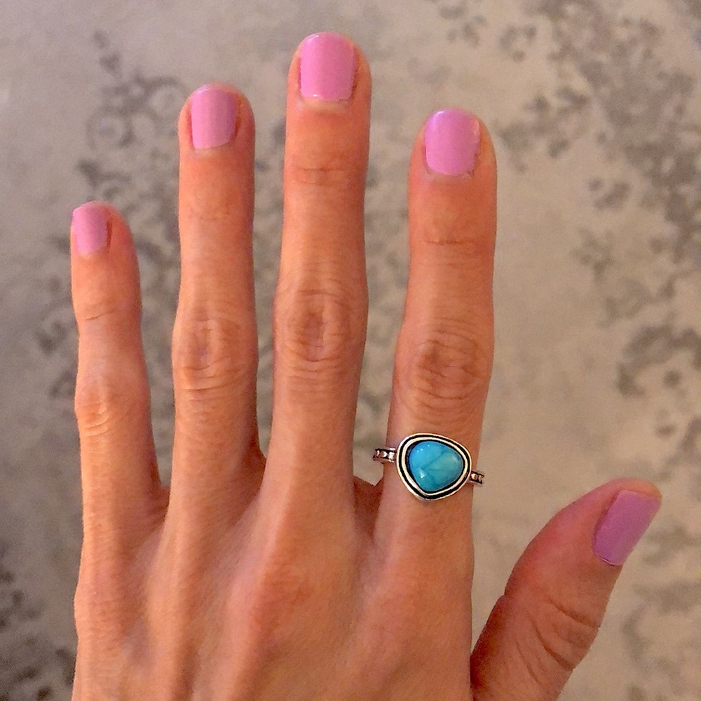 Turquoise Boho Ring